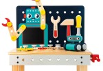 Duży stolik warsztat drewniany magnetyczny Robot Brico ‘Kids 3+ / Janod