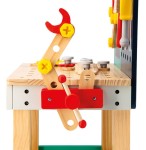 Duży stolik warsztat drewniany magnetyczny Robot Brico ‘Kids 3+ / Janod