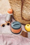 Duży pojemnik - termos obiadowy ze stali nierdzewnej 500 ml - mineral grey, teracotta / Beaba