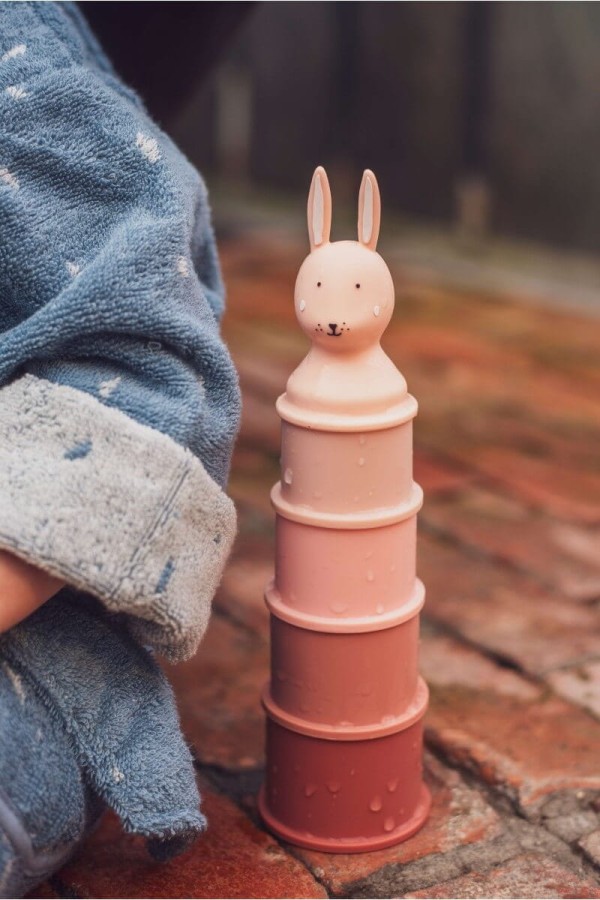 Zabawka do kąpieli, kubki do układania - Królik, 5 szt. / Trixie