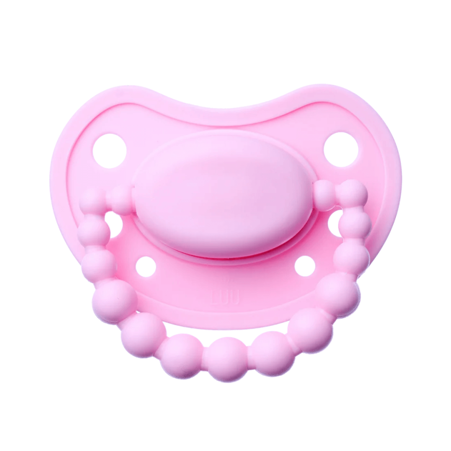 Smoczek pozycjonujący - Pink A Boo / LUU Kids