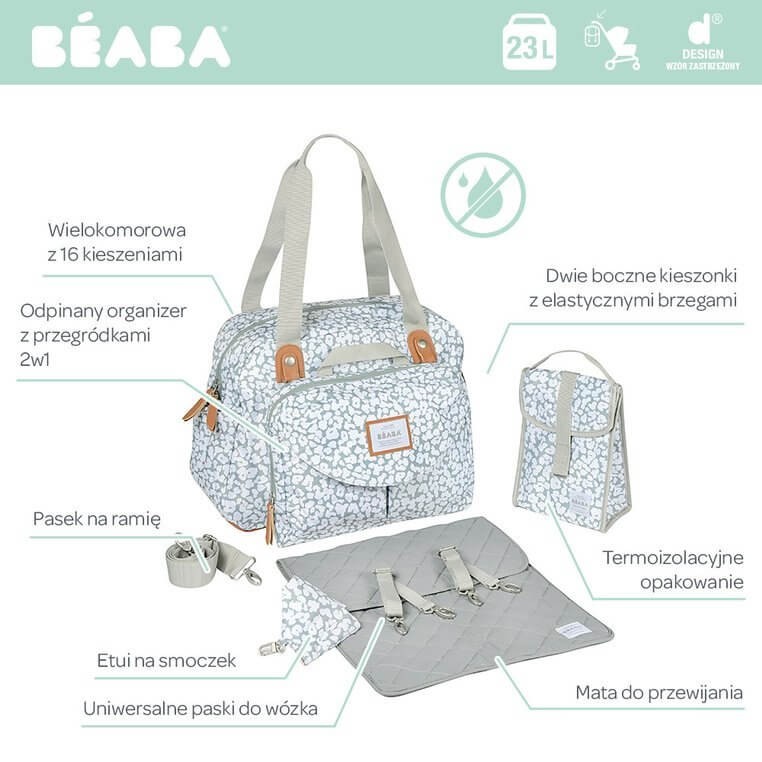 Torba dla mamy Geneva II Cherry Blossom / Beaba