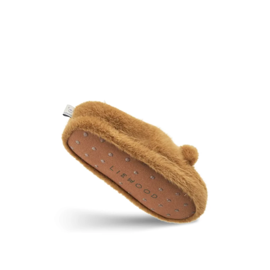 Pluszowe kapcie Aviaja Bear - golden caramel / Liewood