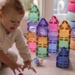 Klocki magnetyczne Ball Run Creative Pack Pastel - 110 el. / Cleverclixx