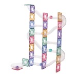 Klocki magnetyczne Ball Run Creative Pack Pastel - 110 el. / Cleverclixx