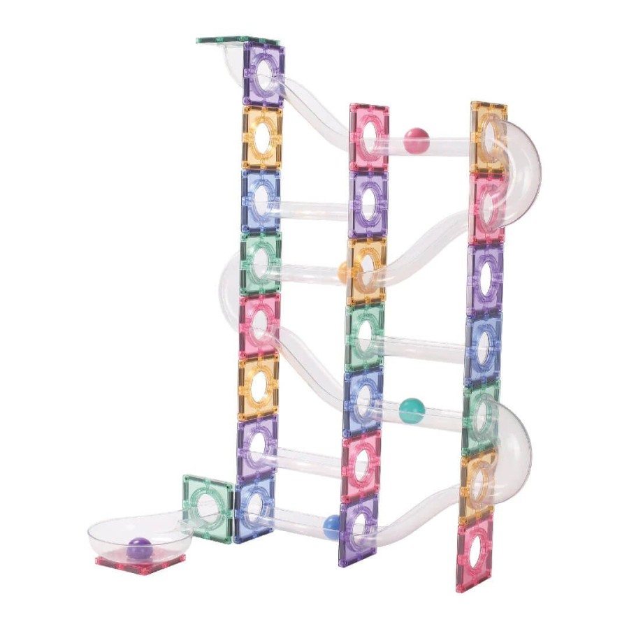 Klocki magnetyczne Ball Run Creative Pack Pastel - 110 el. / Cleverclixx