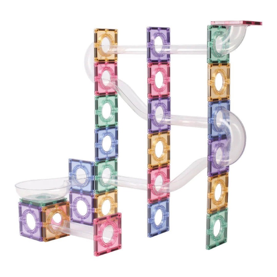 Klocki magnetyczne Ball Run Creative Pack Pastel - 110 el. / Cleverclixx