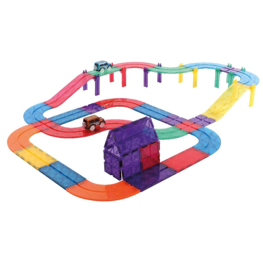 Klocki magnetyczne Race Track Intense - 65 el. / Cleverclixx
