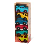 Happy Cruisers – zestaw 6 małych autek / B.Toys