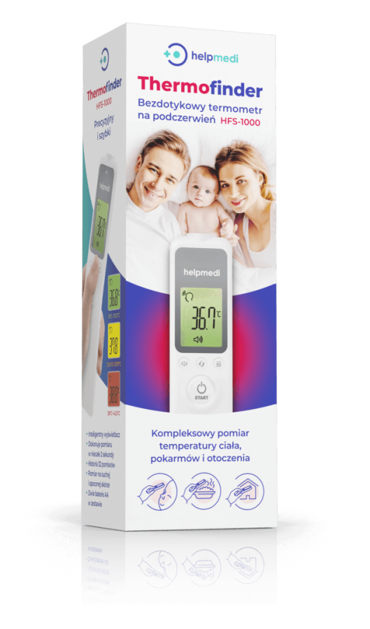 Termometr bezdotykowy na podczerwień Thermofinder / HelpMedi