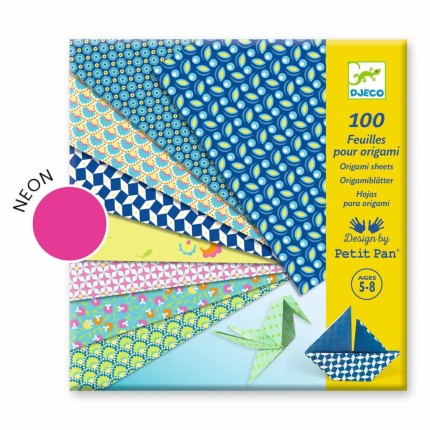 Ozdobne kartki do origami 100 szt. NATSU / Djeco