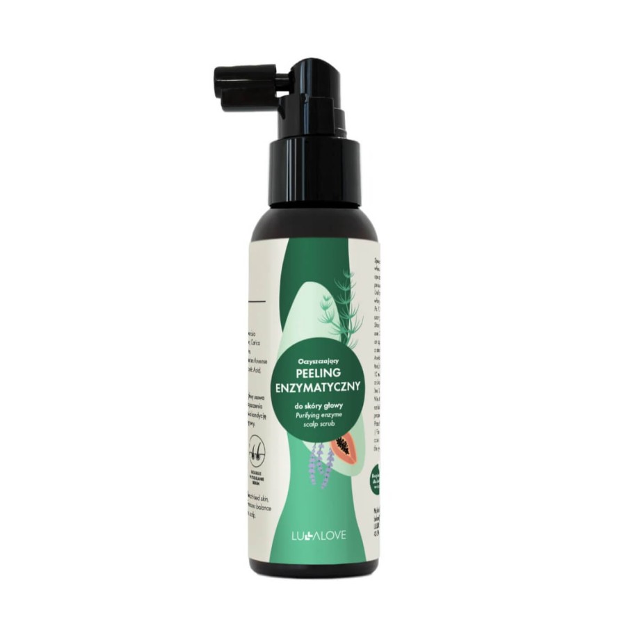 Oczyszczający peeling enzymatyczny do skóry głowy, 100 ml / Lullalove