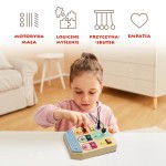 Drewniana tablica manipulacyjna z przełącznikami, 3+ / TOPBRIGHT