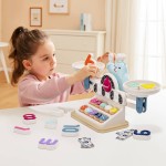 Waga szalkowa Montessori - Głodny Miś, zabawka edukacyjna, 3+ / TOPBRIGHT