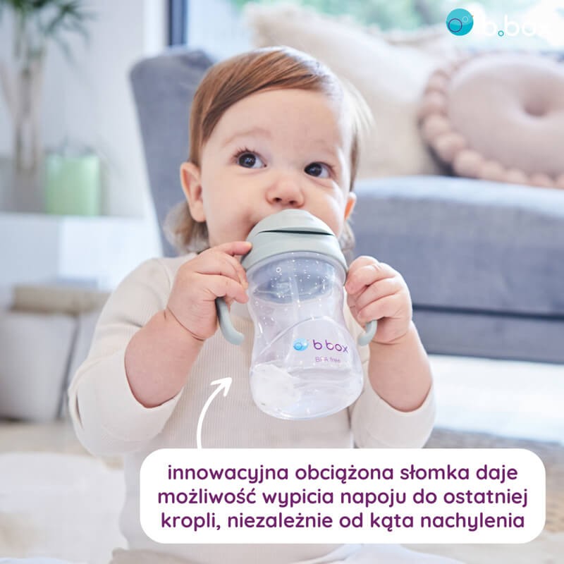 Bidon ze słomką 240 ml, LATTE / b.box