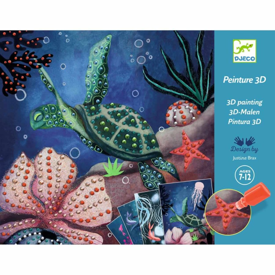 Zestaw artystyczny malowanie 3D - Głębia Oceanu / Djeco