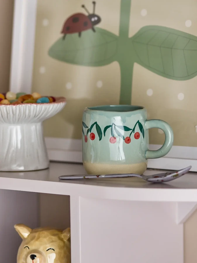 Dziecięcy kubek z kamionki - Millie, Blue / Bloomingville Mini