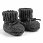 Buciki niechodki z wełny merino 100% - Pigeon / Lodger