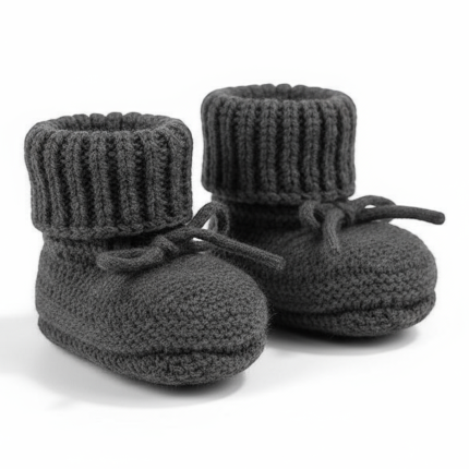 Buciki niechodki z wełny merino 100% - Pigeon / Lodger