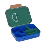 Lunchbox Bento z przegródkami Little Gang - Rainbow green / Lassig