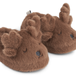 Pluszowe kapcie Aviaja Reindeer - pecan / Liewood