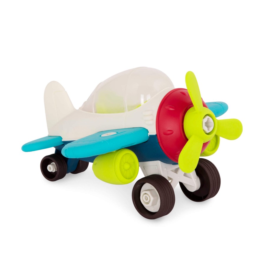 Happy Cruisers – Take-apart airplane – samolot do demontażu i skręcania, z wiertarką / B.Toys