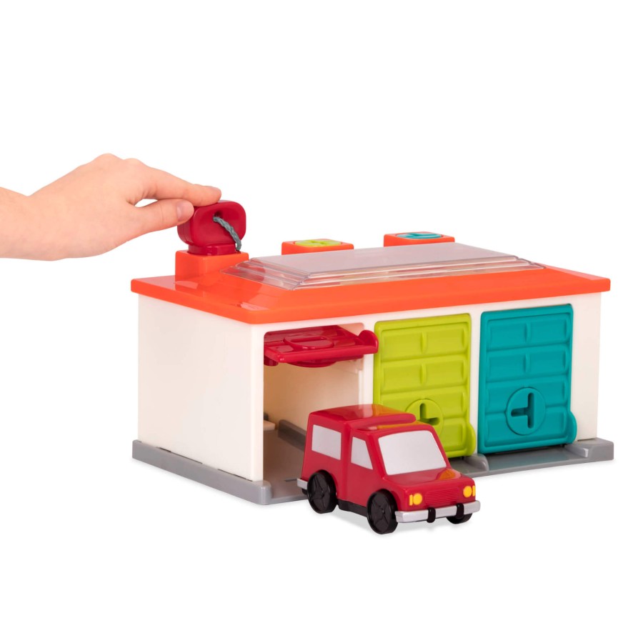 Garaż 3-stanowiskowy z autkami i kluczami / B.Toys