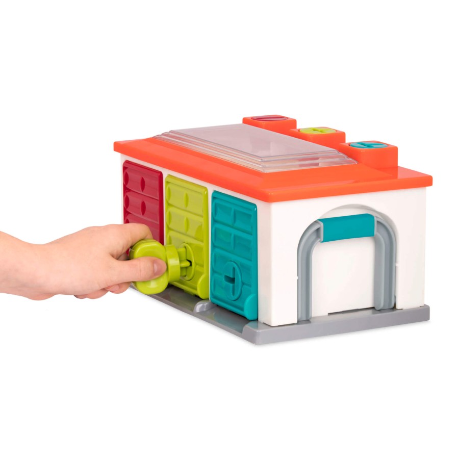 Garaż 3-stanowiskowy z autkami i kluczami / B.Toys