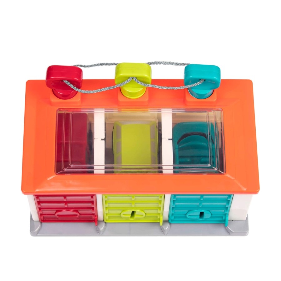 Garaż 3-stanowiskowy z autkami i kluczami / B.Toys