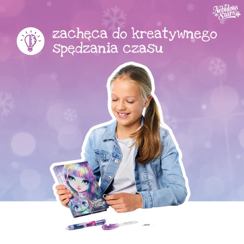 Pamiętnik na kłódkę – z niewidzialnym pisakiem Isadora / Nebulous Stars