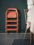 Plastikowe krzesełko do karmienia Klapp - terracota pink / Kaos