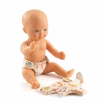 Zestaw 3 pieluszek dla lalek POMEA / Djeco