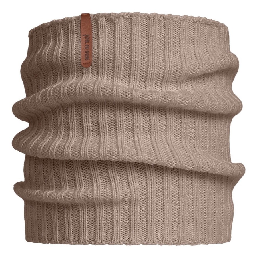 Komin z wełny merino MOKKA / Pink no more