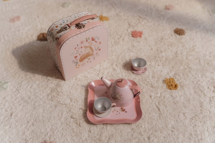 Zestaw do herbaty w walizeczce Fairy Garden / Little Dutch