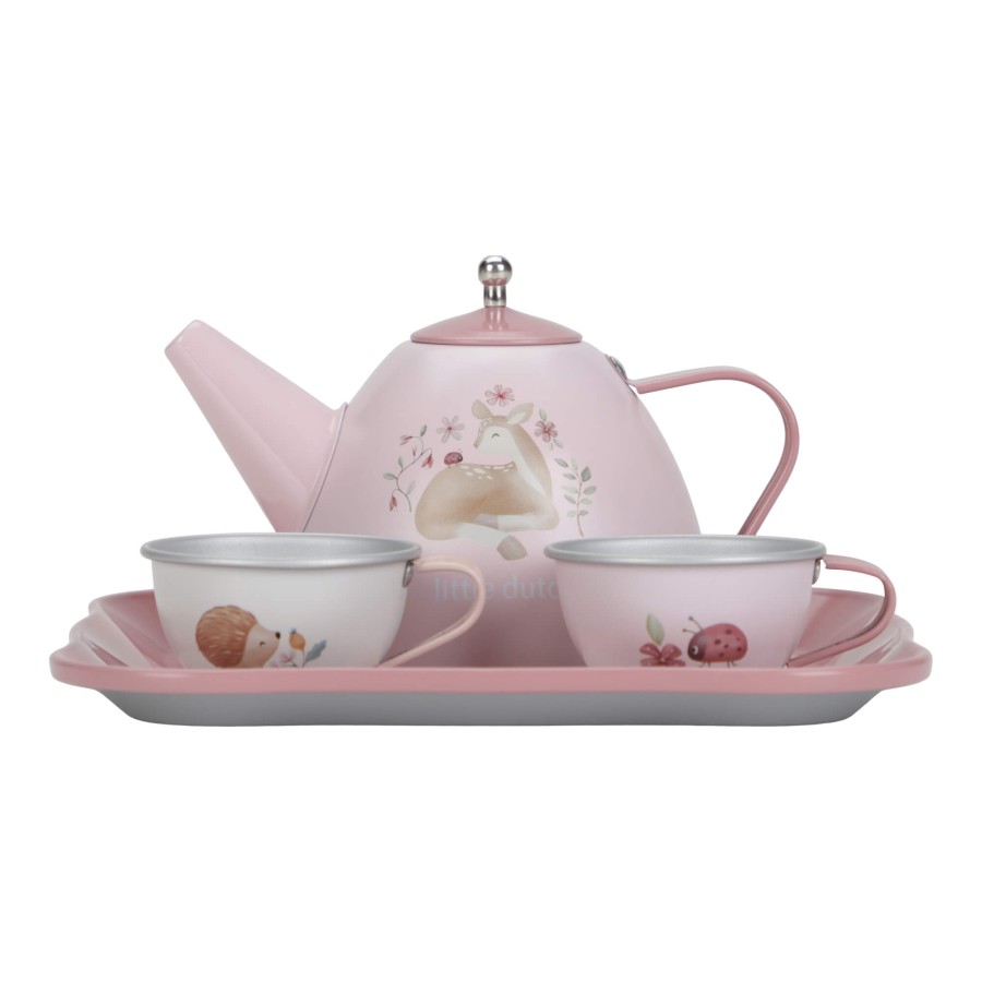 Zestaw do herbaty w walizeczce Fairy Garden / Little Dutch