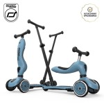 Highwaykick1 Push and Go 2w1 Jeździk i hulajnoga z rączką do prowadzenia 1-5 lat Steel / Scootandride