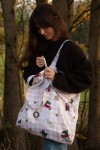 Shopper Bag z kieszonką - WINTER COTTAGE / La Millou