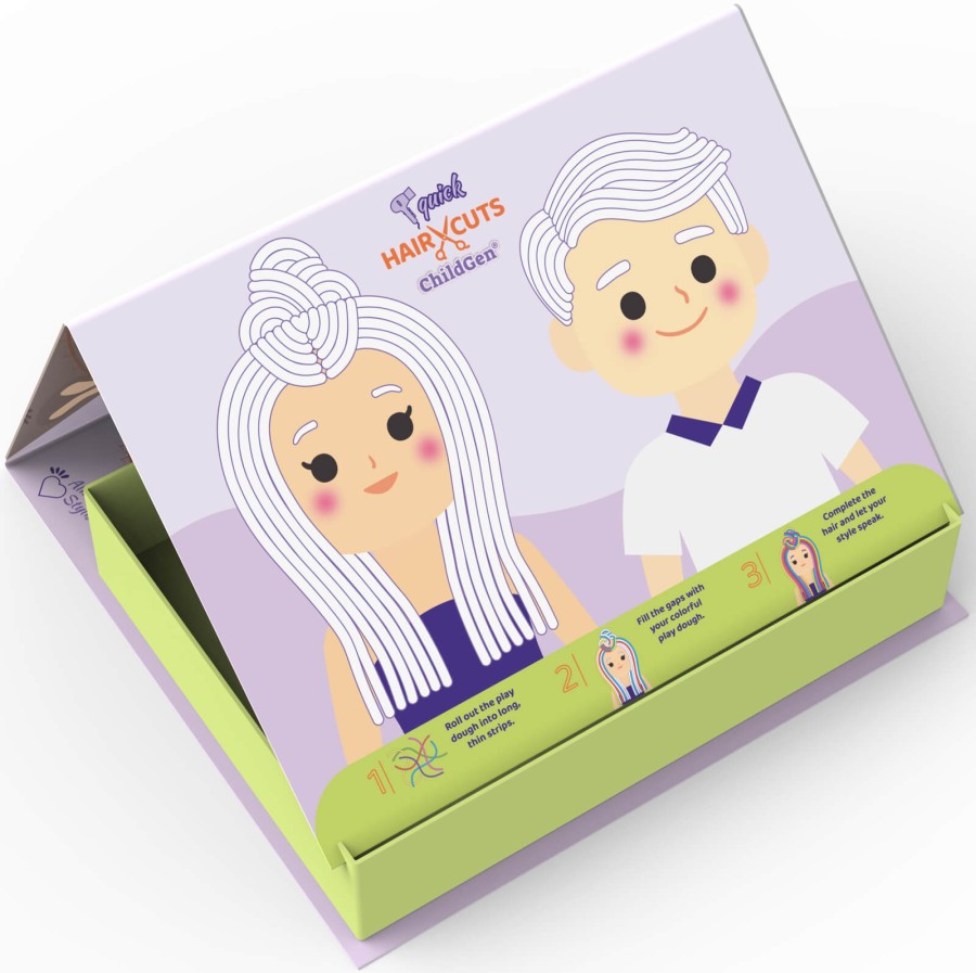Zestaw kreatywny MODA - ubieranki i fryzury, 100% naturalna ciastolina i akcesoria / ChildGen