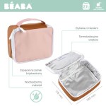 Torba izotermiczna na przekąski Faro dusty rose / Beaba