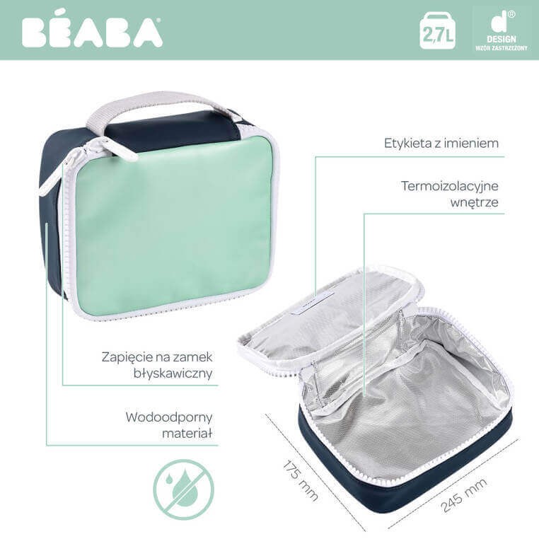 Torba izotermiczna na przekąski Faro matcha latte / Beaba