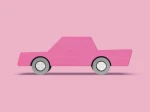 Drewniany samochodzik - Pink / WaytoPlay
