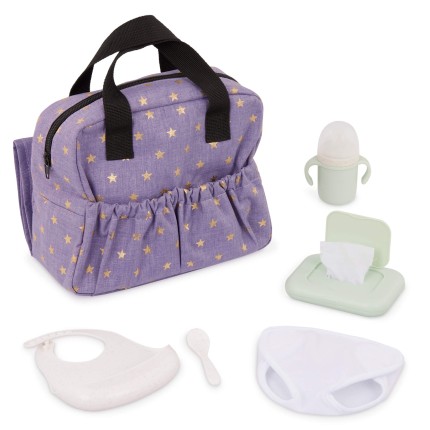 Torba do przewijania z akcesoriami do karmienia - fioletowa / LullaBaby
