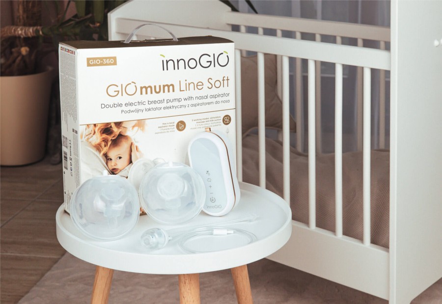 GIOmum Line Soft Podwójny laktator elektryczny z aspiratorem GIO-360 / InnoGIO