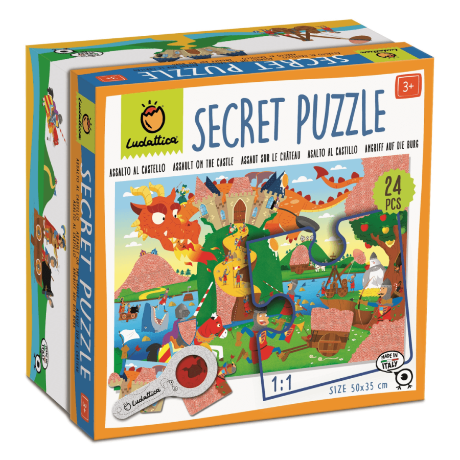 SECRET PUZZLE - puzzle z tajemnicą - OBLĘŻENIE ZAMKU / Ludattica