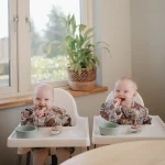 Śliniak z długim rękawem – Retro Flowers / Mushie