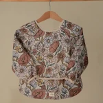 Śliniak z długim rękawem – Retro Flowers / Mushie