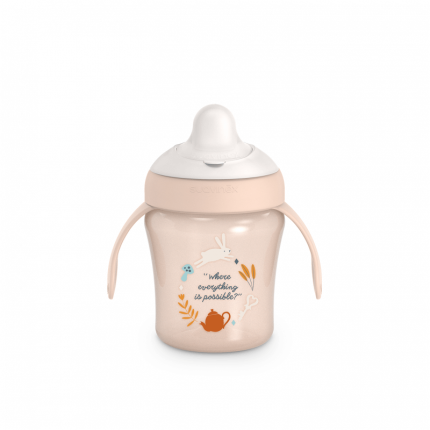 Kubek niekapek do nauki picia Wonderland 200 ml - różowy / Suavinex