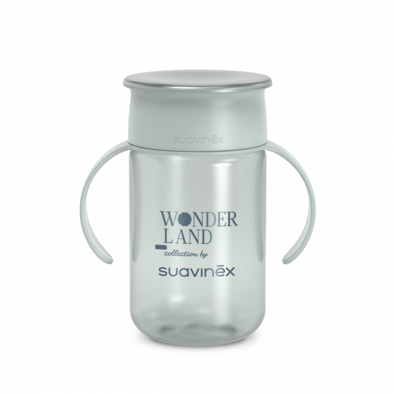 Kubek treningowy 360° Wonderland 340 ml - miętowy / Suavinex
