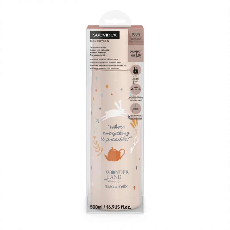 Termos 500 ml Wonderland - różowy / Suavinex