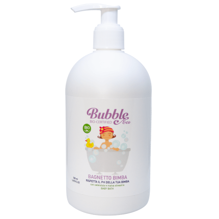 Organiczny płyn do kąpieli dla dziewczynki, 500 ml, 0m+  / Bubble&CO